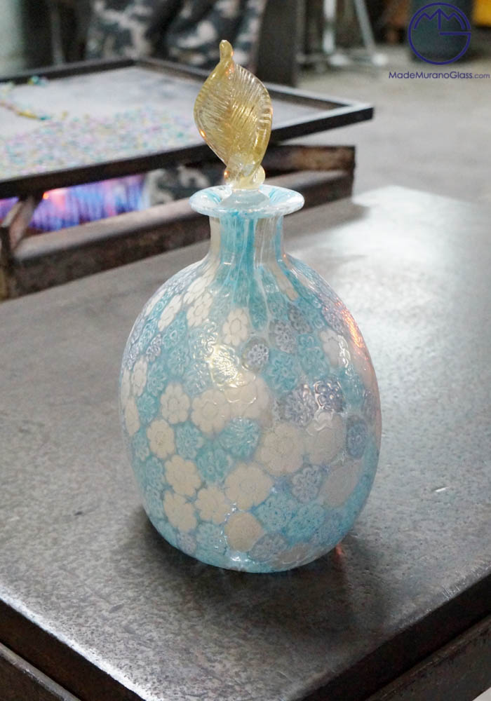 Fragrance Big Bottle In Murano Glass With Murrina - Murano Glass Ornaments