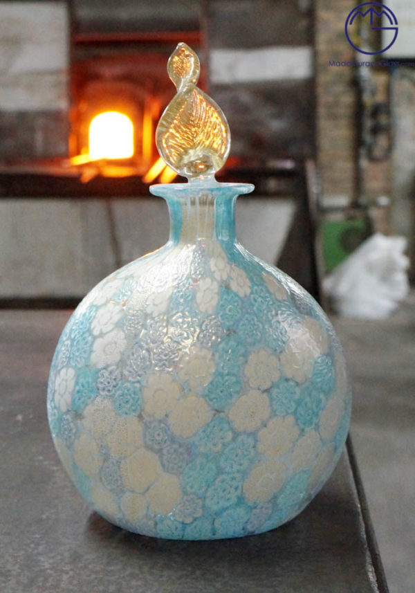 Fragrance Big Bottle In Murano Glass With Murrina - Murano Glass Ornaments