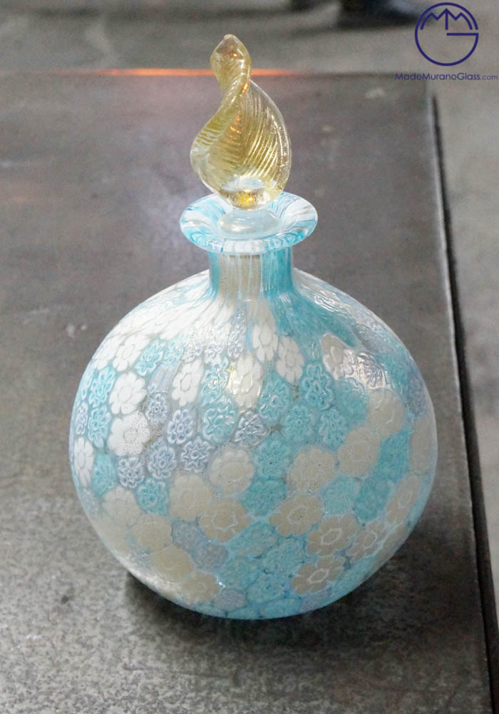 Fragrance Big Bottle In Murano Glass With Murrina - Murano Glass Ornaments
