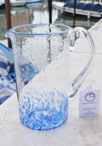 Venetian Glass Jug For Water Or Wine - Murano Glass