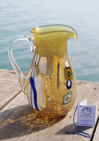 Colorado – Venetian Glass Jug For Water Or Wine – Murano Glass