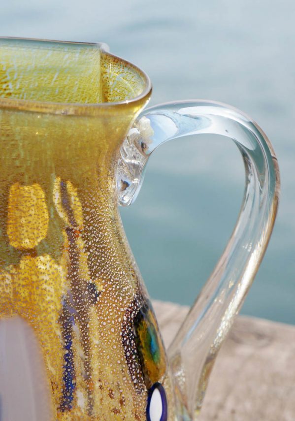 Colorado - Venetian Glass Jug For Water Or Wine - Murano Glass