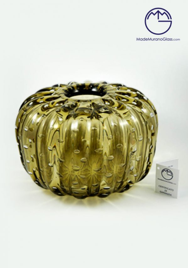 Moyo - Venetian Glass Vase Smoky Grey