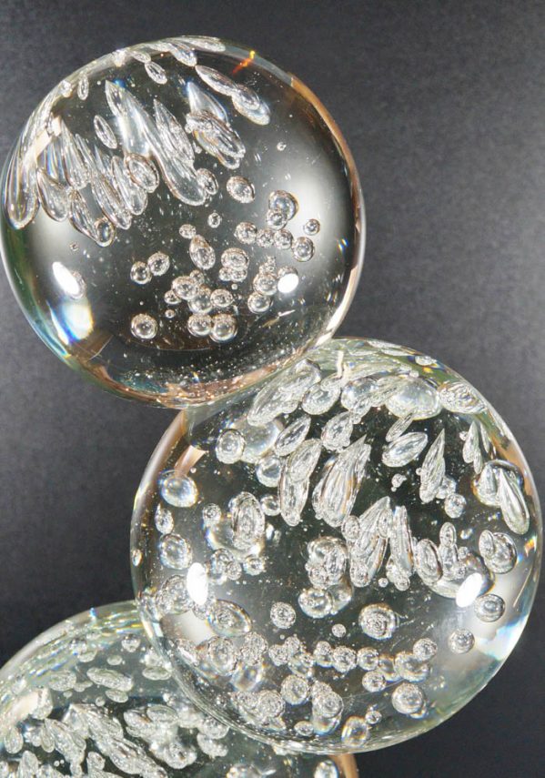 Sculpture 5 Spheres In Murano Glass - Murano Art Glass