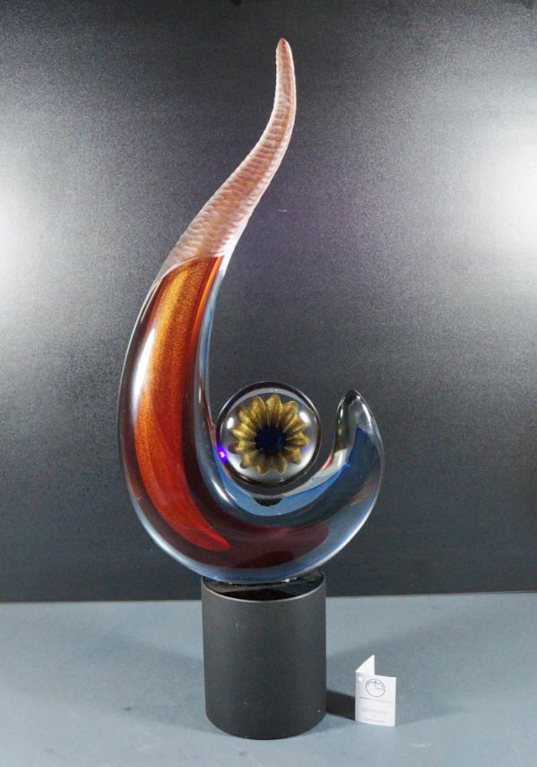 Murano Glass Abstract Sculpture - Alberto Donà Master - Murano Art Glass
