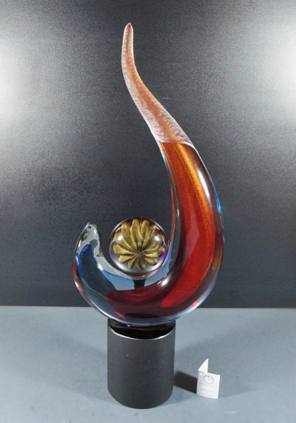 Murano Glass Abstract Sculpture - Alberto Donà Master - Murano Art Glass
