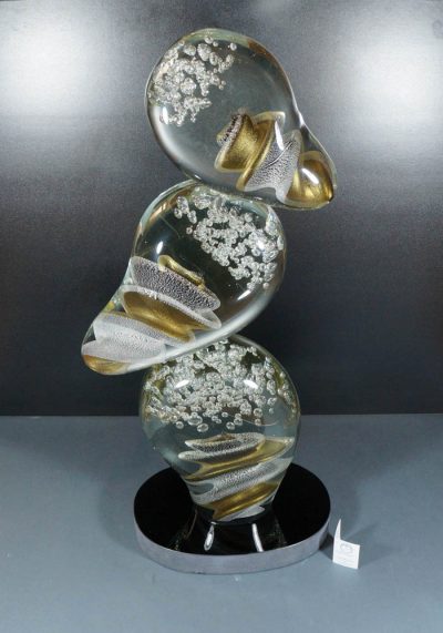 Murano Glass Three Drops Sculpture – Murano Art Glass