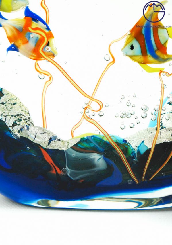 Murano Glass Aquarium Half-Moon - Venetian Glass