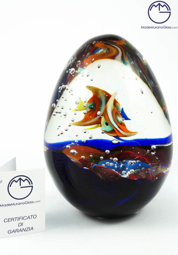 Murano Glass Aquarium Egg - Murano Art