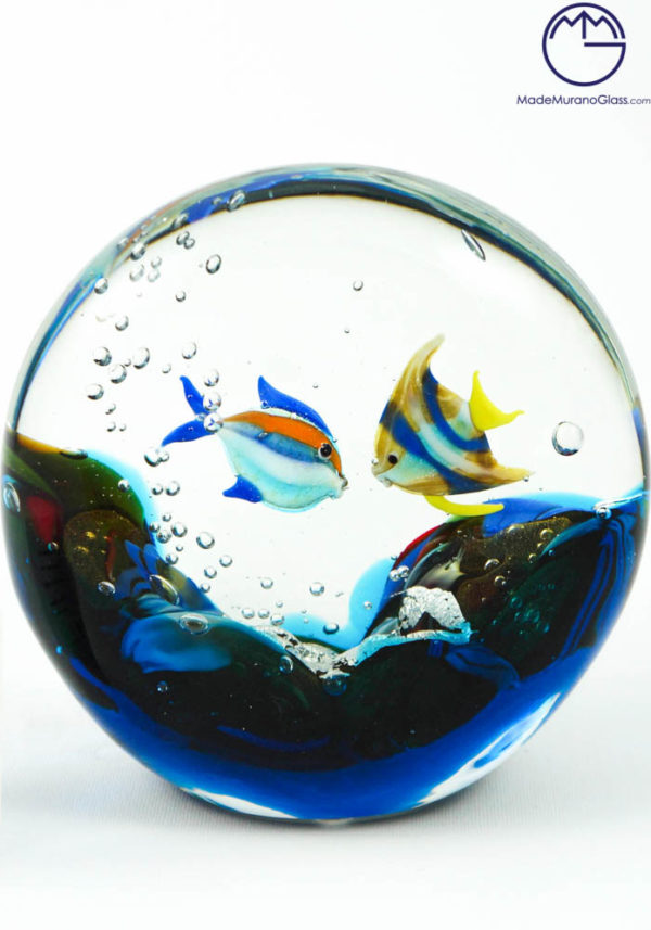 Murano Glass Aquarium Half-Moon - Murano Collection