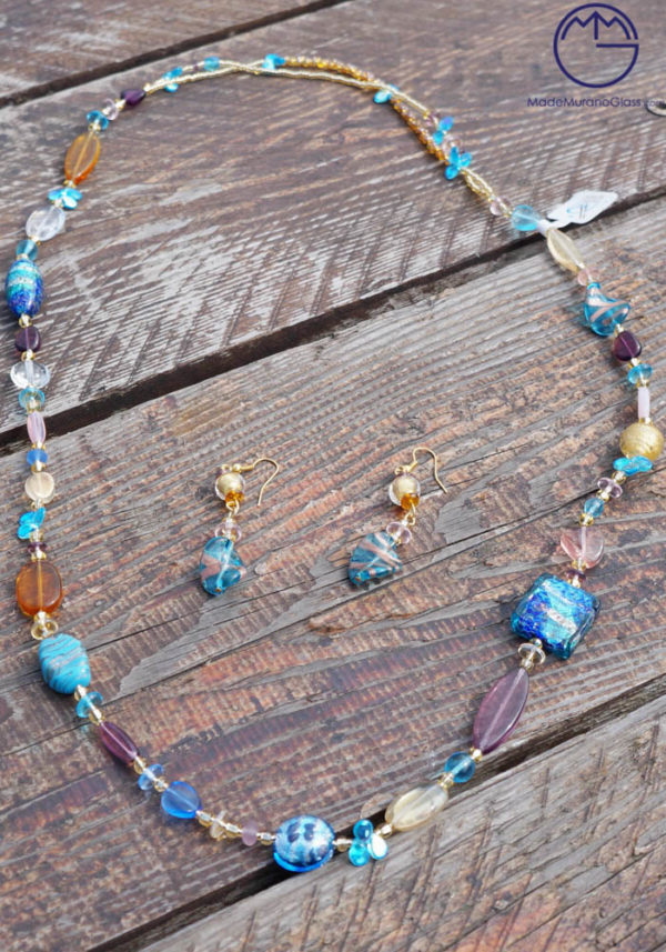 Bristol - Necklace And Earrings In Murano Glass - Venetian Glass Jewellery