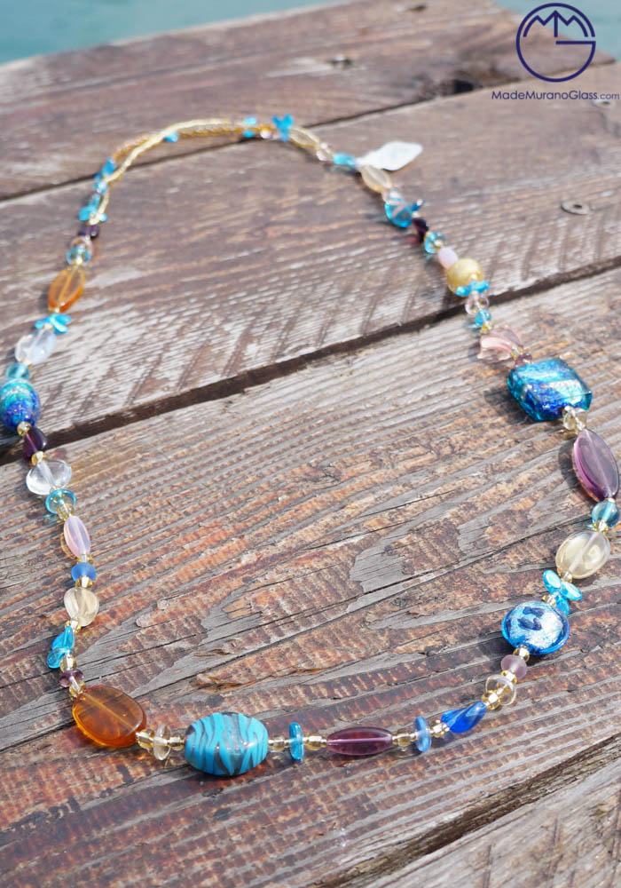 Seattle - Venetian Glass Jewellery - Necklace In Murano Glass