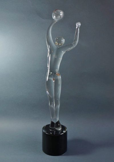 Murano Glass Figurines – Volley Ball Player – Anatrà Renato Master