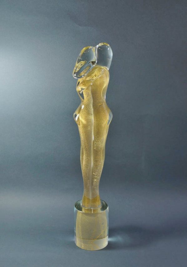 Murano Glass Figurines - Golden Lovers - Master Anatrà Renato