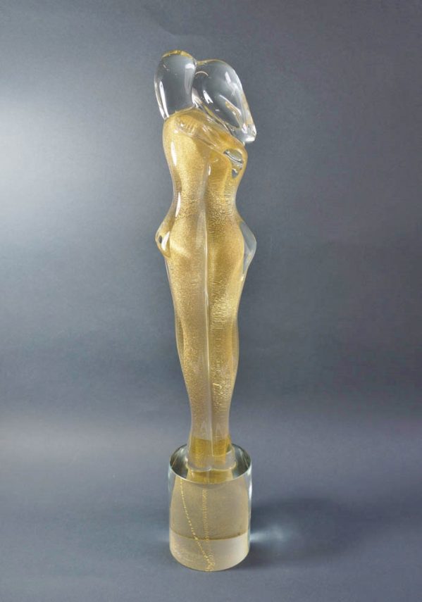 Murano Glass Figurines - Golden Lovers - Master Anatrà Renato