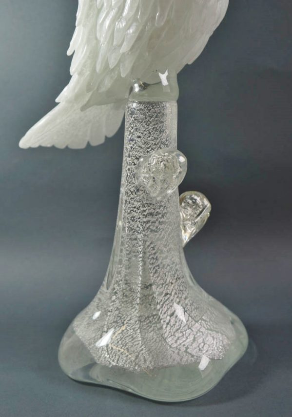 Murano Glass Birds - White Dove - Venetian Glass