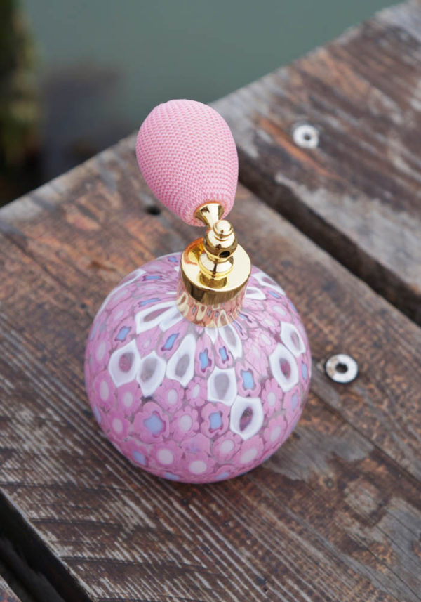 Bottiglia Collezione Vetro di Murano Murrina Foglia Oro Made in