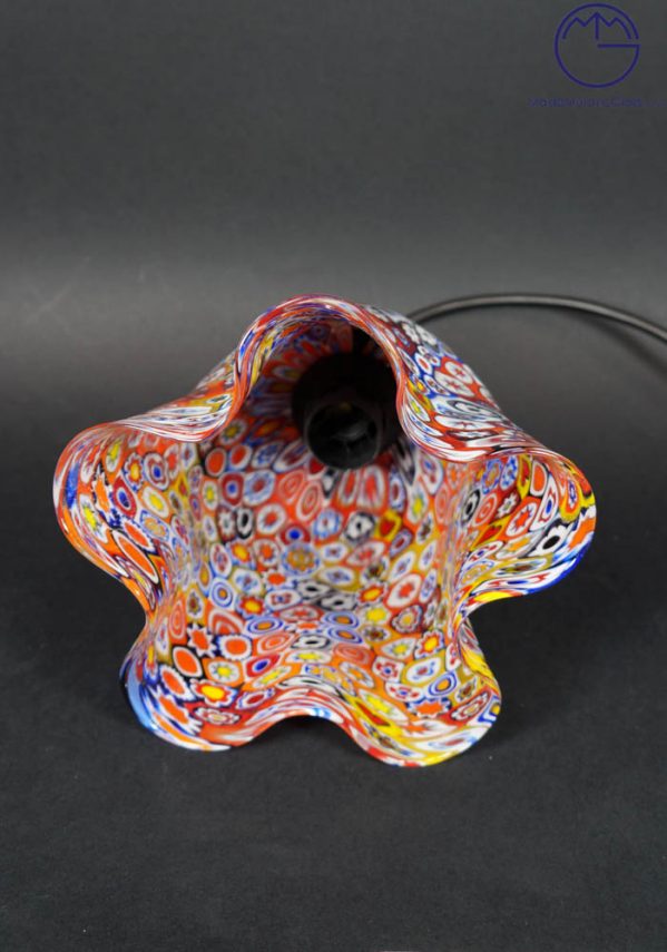 Venetian Glass Lamps With Murrina Millefiori - Murano Glass
