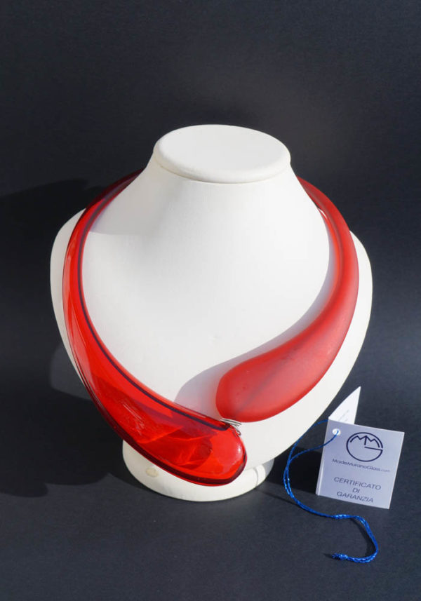 Ilenia - Murano Glass Jewelry - Pendant In Venetian Blown Glass