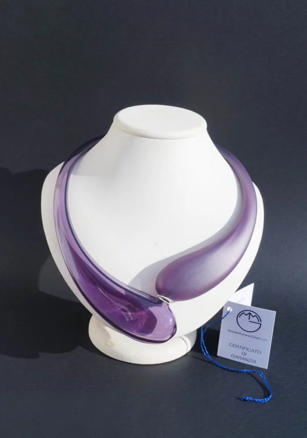 Sofia - Murano Glass Jewelry - Pendant In Venetian Blown Glass