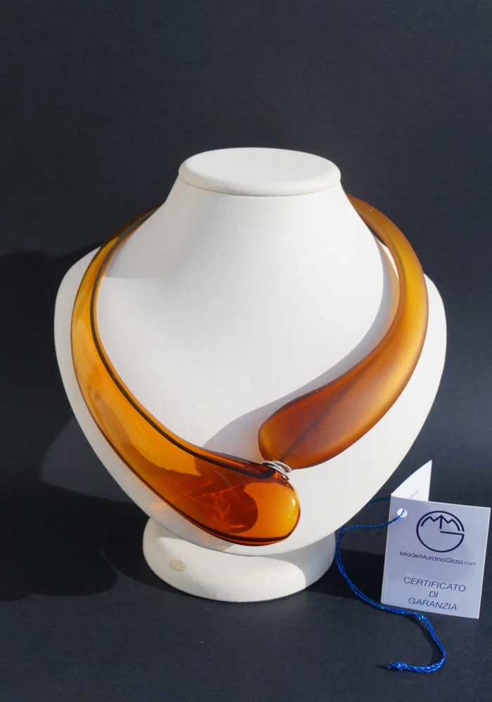 Giada – Murano Glass Jewelry – Pendant In Venetian Blown Glass