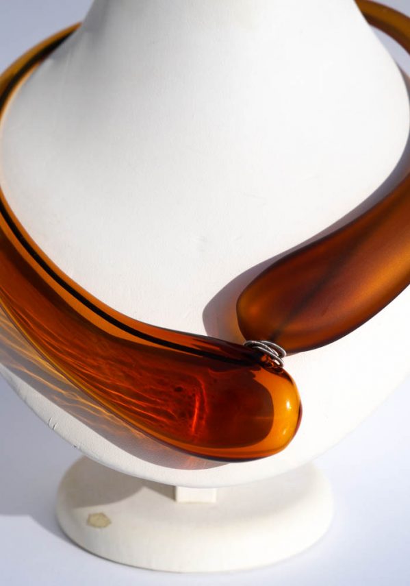 Giada - Murano Glass Jewelry - Pendant In Venetian Blown Glass