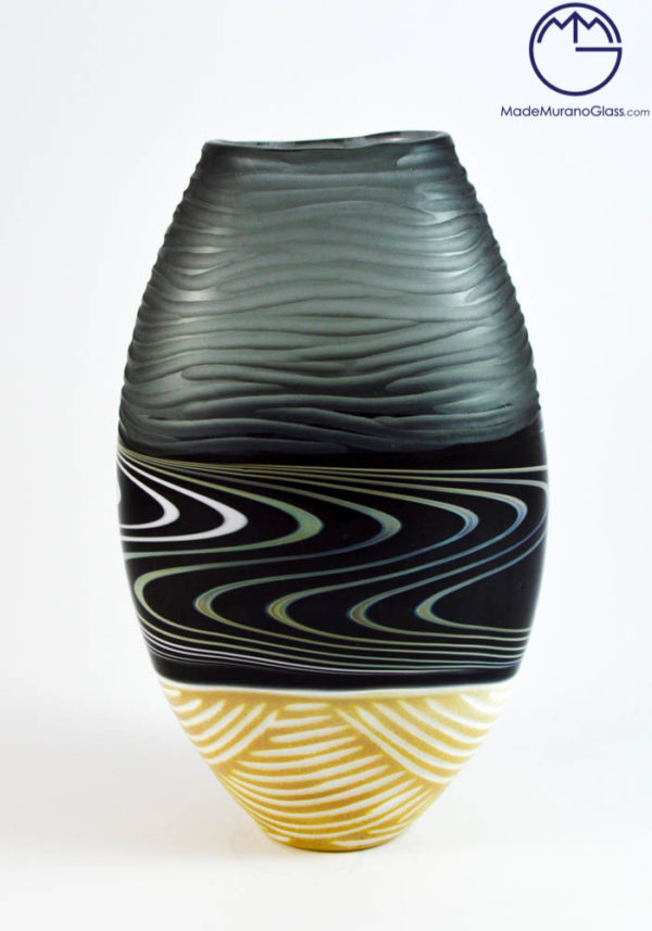Isol - Engraved Murano Glass Vase