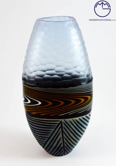 Ibu – Venetian Glass Vase Engraved