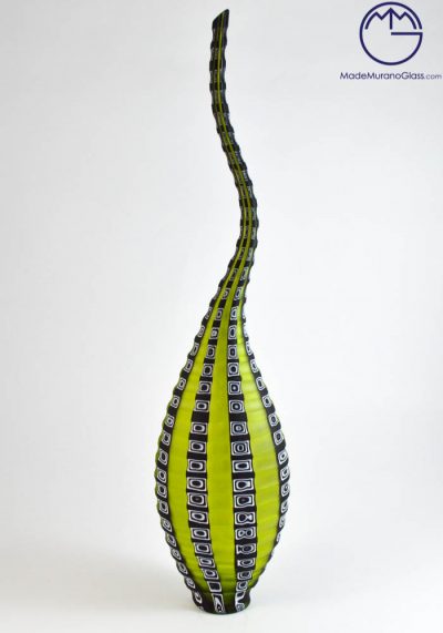 Nebraska – Venetian Glass Vase Engraved With Murrina