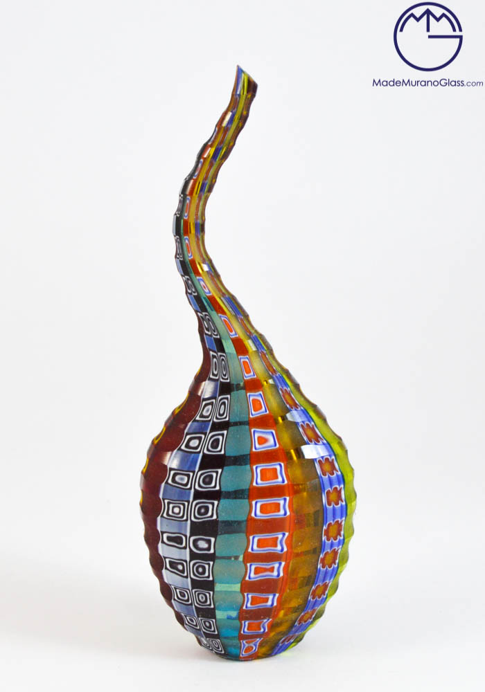 Maine - Murano Vase "Mignon" With Murrina Millefiori