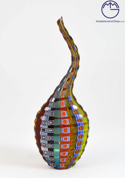 Maine - Murano Vase "Mignon" With Murrina Millefiori