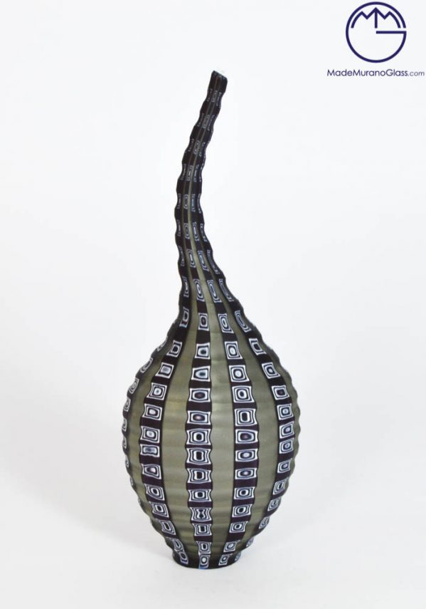 Massachusetts - Venetian Glass Vase "Mignon" With Murrina