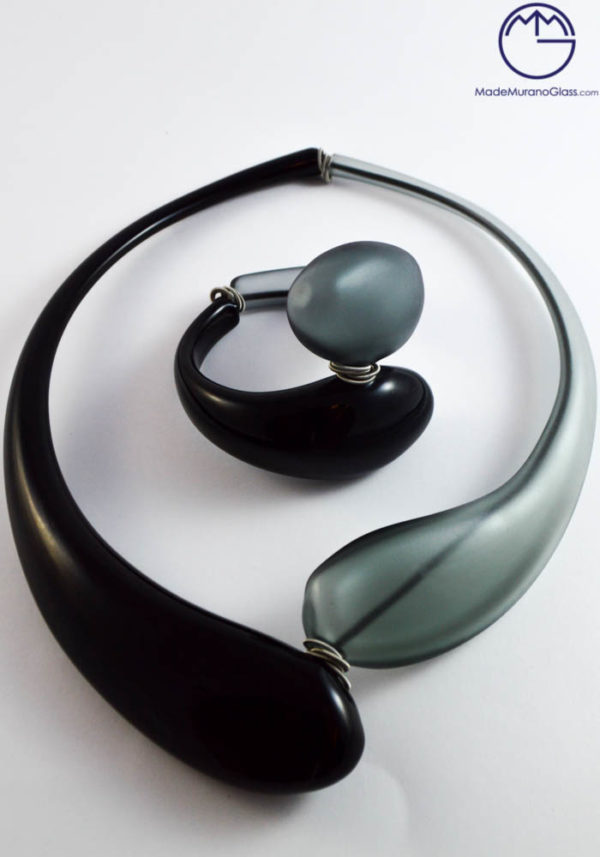 Liverpool - Necklace And Bracelet In Murano Glass - Venetian Glass Jewellery