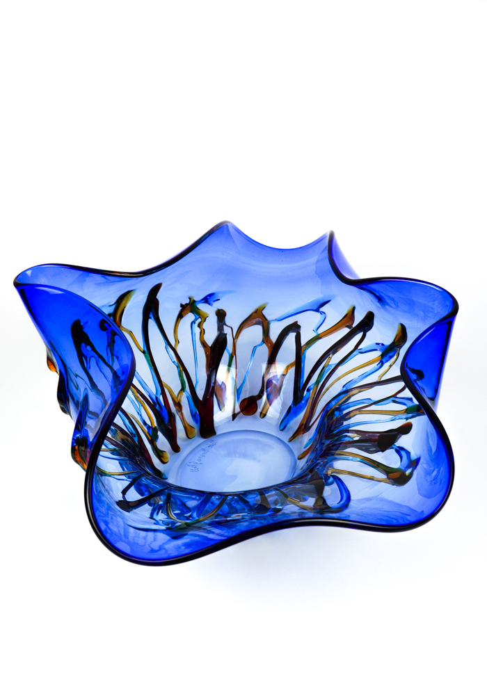 Mari E Monti - Blue Bowl - Made Murano Glass