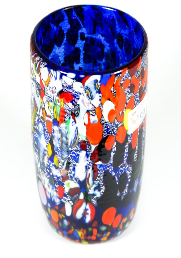 Cuica - Blue Murano Glass Vase Fantasy