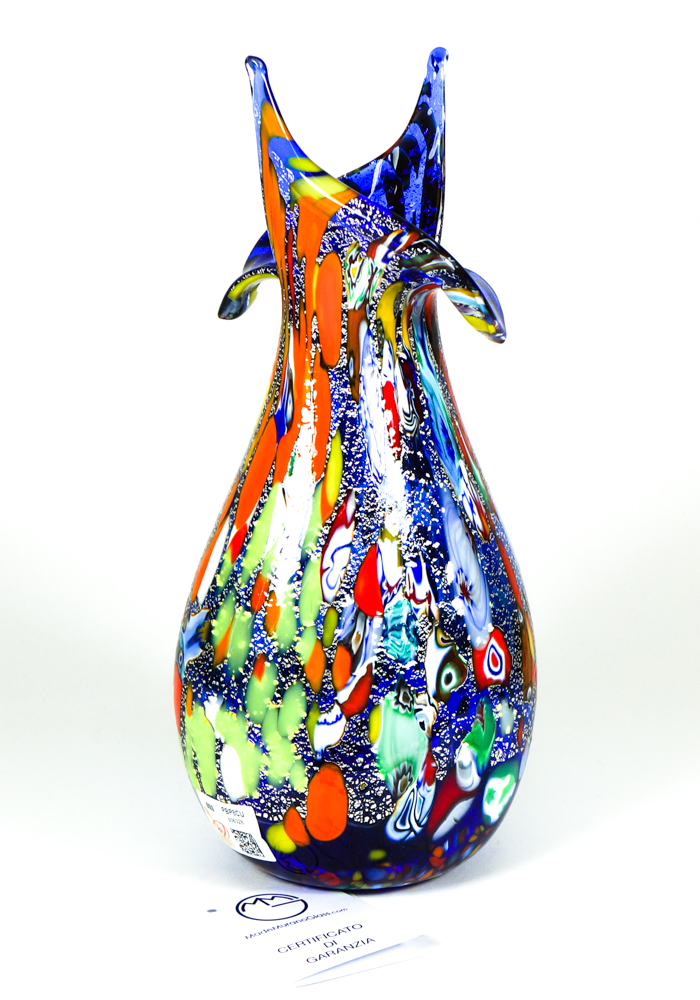 Glasvase verre vase en Murano style glass vase massive tischvase 4,1kg 