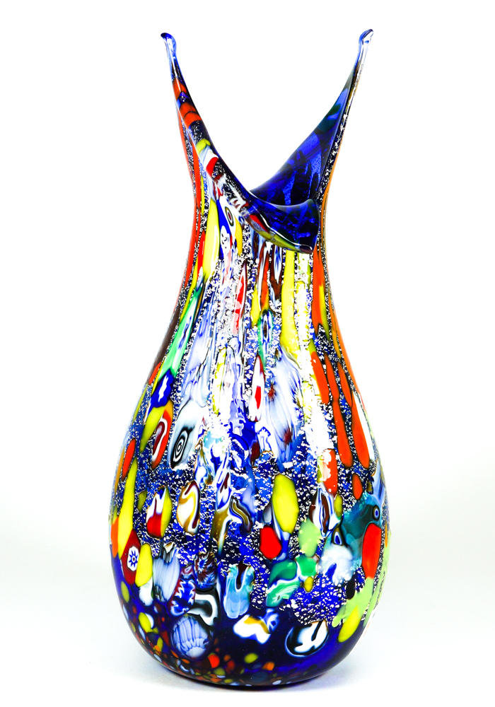 Tajo - Blue Murano Glass Vase 