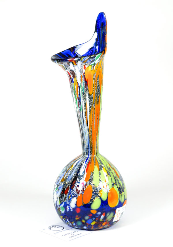 Calla - Murano Glass Vase Fantasy Blue