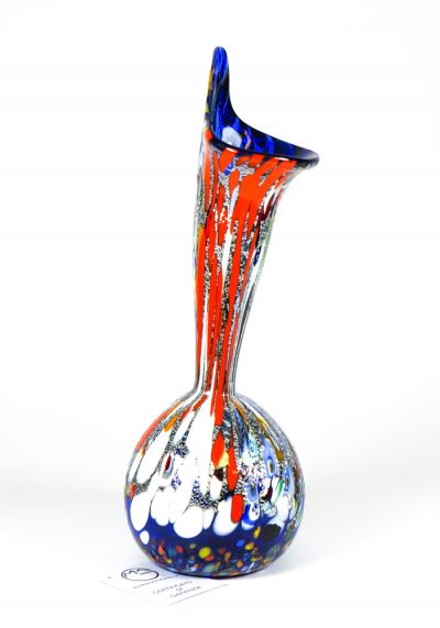 Calla - Murano Glass Vase Fantasy Blue
