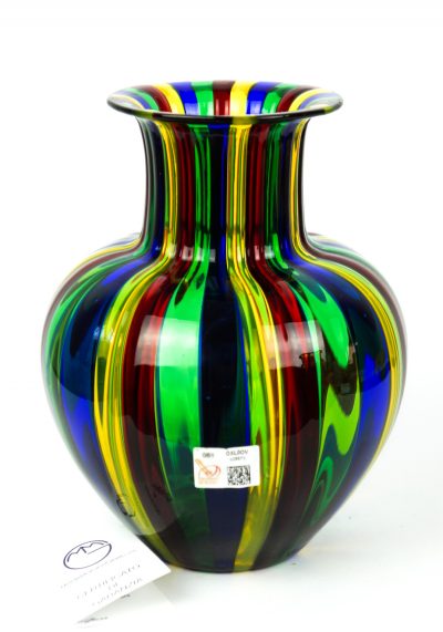 Artco – Vaso Vetro Soffiato In Canna Multicolore