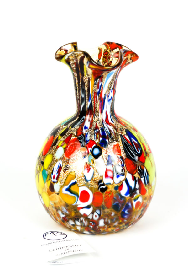 Quadri - Murano Vase Fantasy Amber
