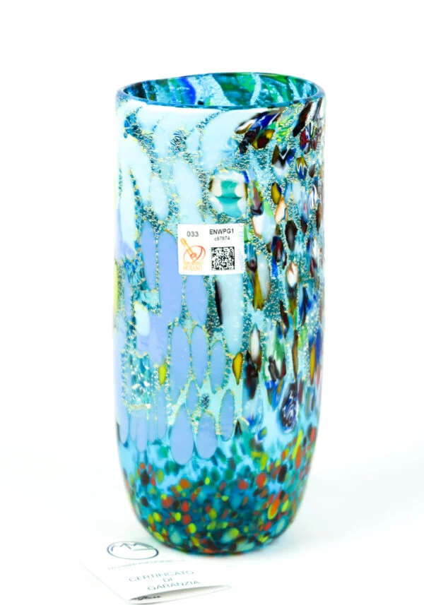Magia - Vase Fantasy Aquamarine - Made Murano Glass
