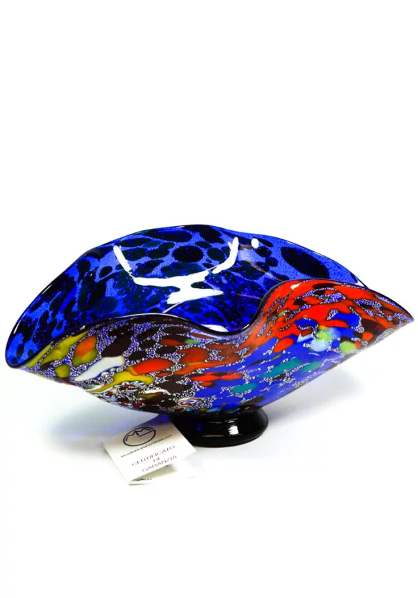 Laguna Blu - Blue Bowl Fantasy - Made Murano Glass