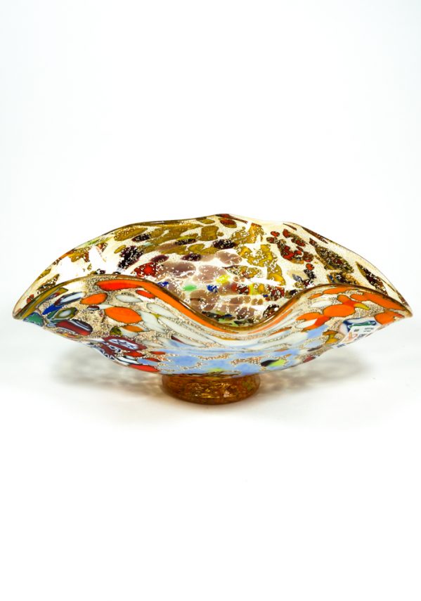 Navarra - Amber Bowl Fantasy - Made Murano Glass