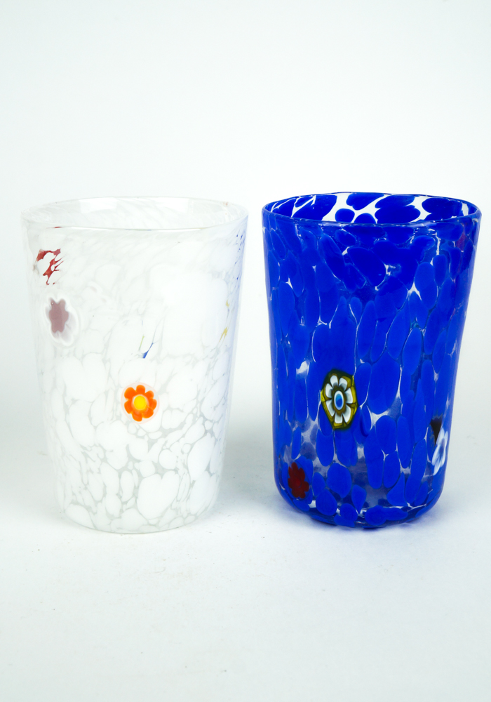 Multicolor - Set Di 6 Bicchieri Conici In Vetro Soffiato