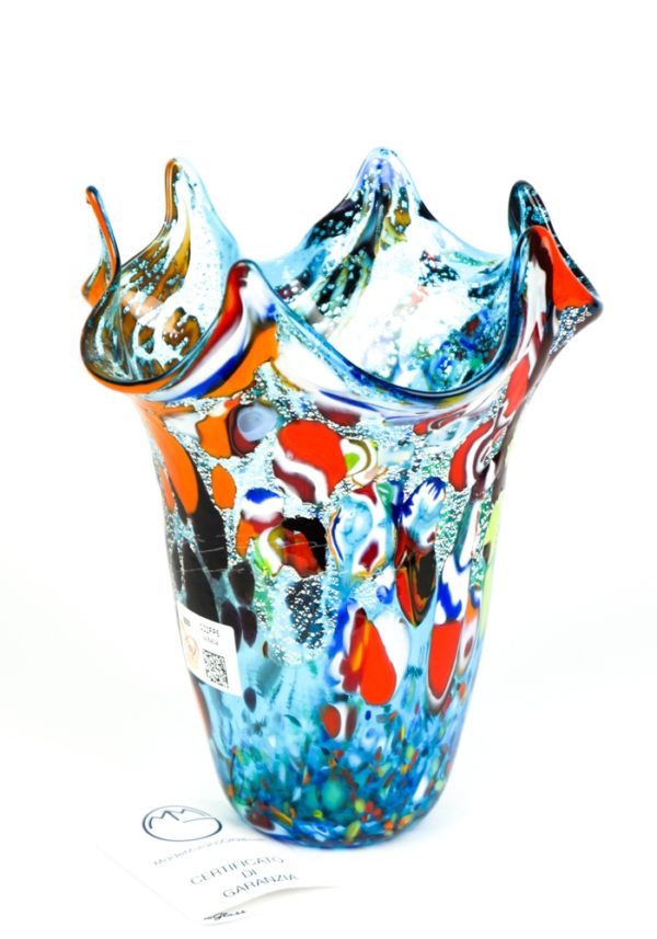 Divo - Vase Fantasy Aquamarine - Made Murano Glass