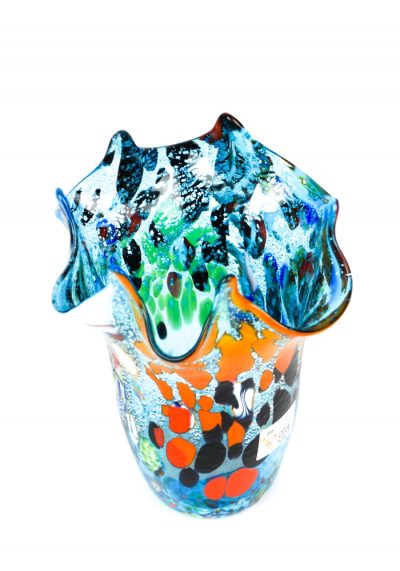 Divo - Vase Fantasy Aquamarine - Made Murano Glass