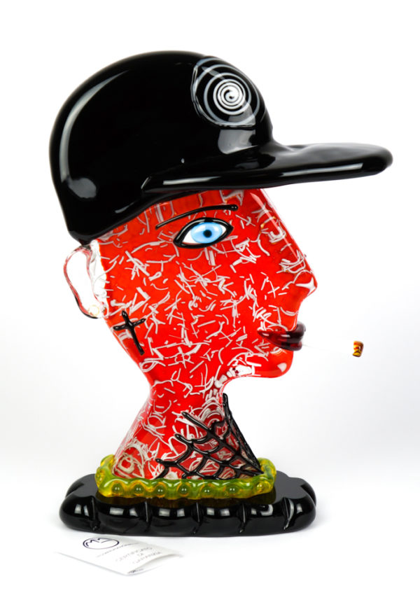 Sculpture Tribute Rapper - Made Murano Glass