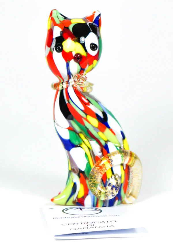 Cat With Mace Multicolor And Gold