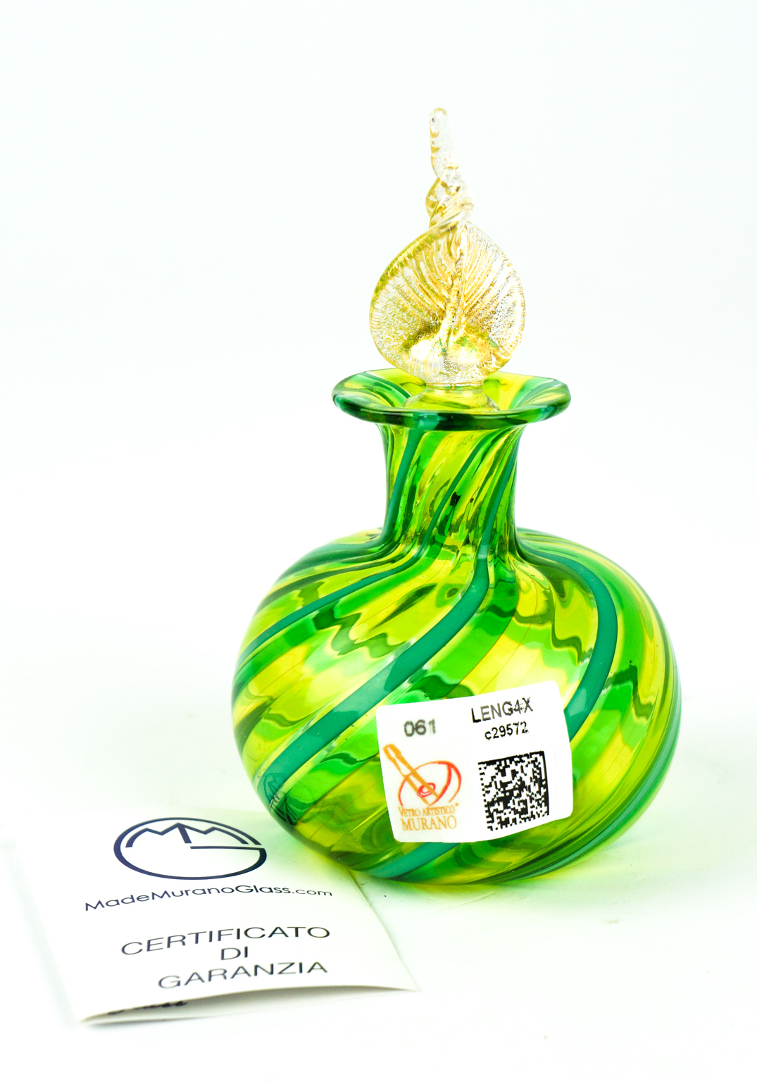 Jacob – Bottle Green And Gold Leaf 24kt